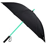 LED Umbrella - Lightsaber Laser Sword Light up Umbrella with 7 Color Changing On the Shaft/Built in Torch at Bottom by Bestkee (Black)