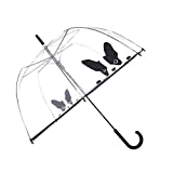 SMATI Stick Clear Bubble Umbrella - Auto Open - for Women and Kids (The Enhanced Edition Dog)