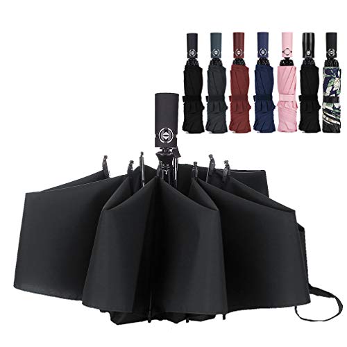 Umbrella Windproof Travel Umbrella Compact Folding Reverse Umbrella,LANBRELLA