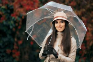 Clear Umbrellas: Staying Stylish Under the Rain and Sun